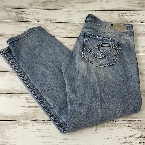 Silver Jeans Denim - SILVER SAM BOYFRIEND SZ 29x28 distressed jeans